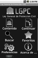 Ley General de Protección Civi poster