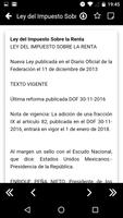 LISR - Ley del Impuesto Sobre screenshot 2