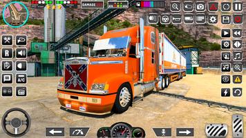 US Truck Driving 3D Truck Game Affiche