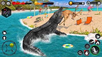 Hungry Animal Crocodile Games اسکرین شاٹ 1