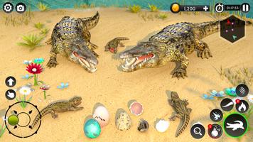 Hungry Animal Crocodile Games اسکرین شاٹ 2