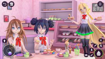 Jeux de filles l'école Sakura capture d'écran 3