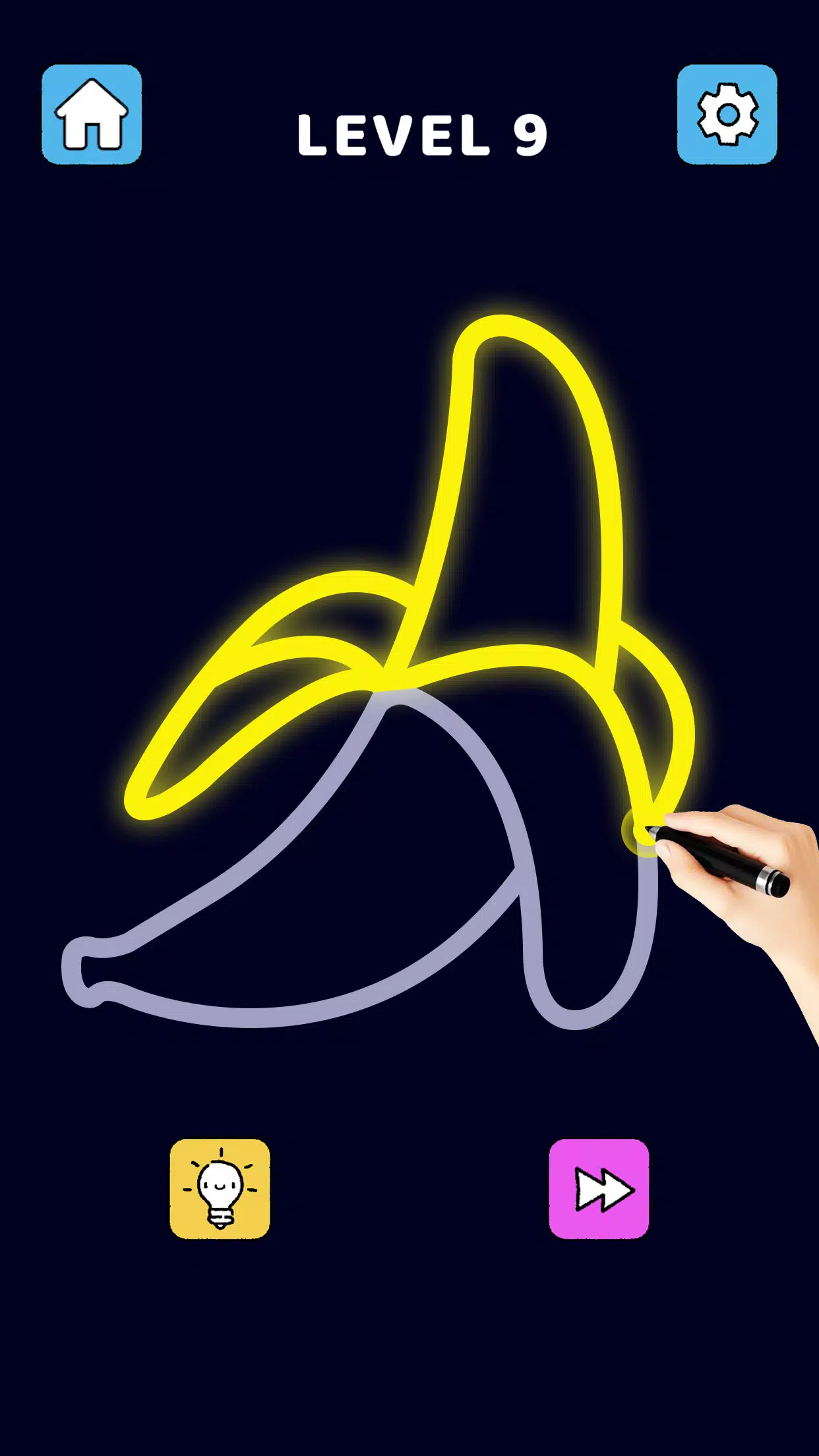 Single Line Puzzle Drawing