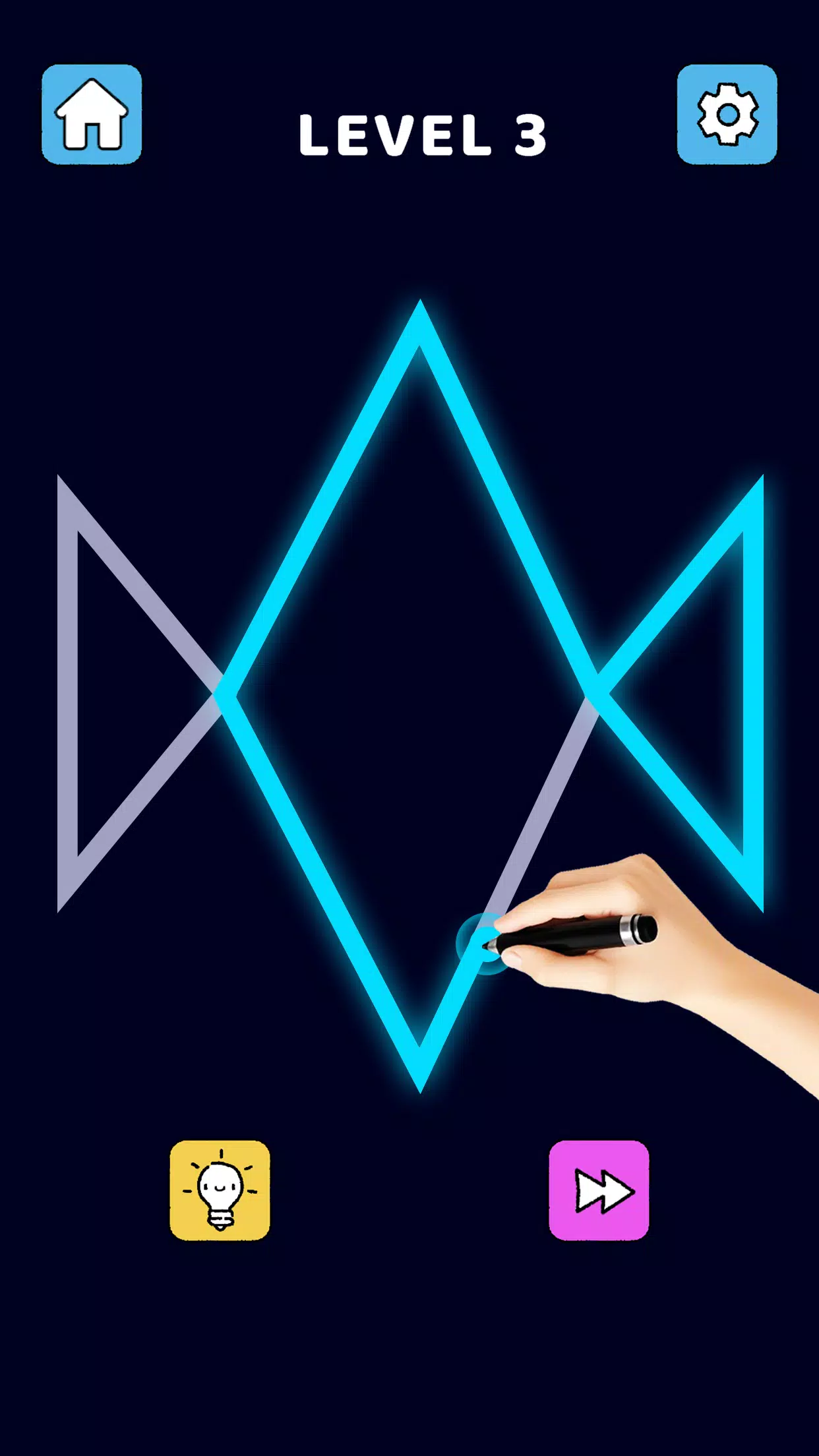 Single Line Puzzle Drawing