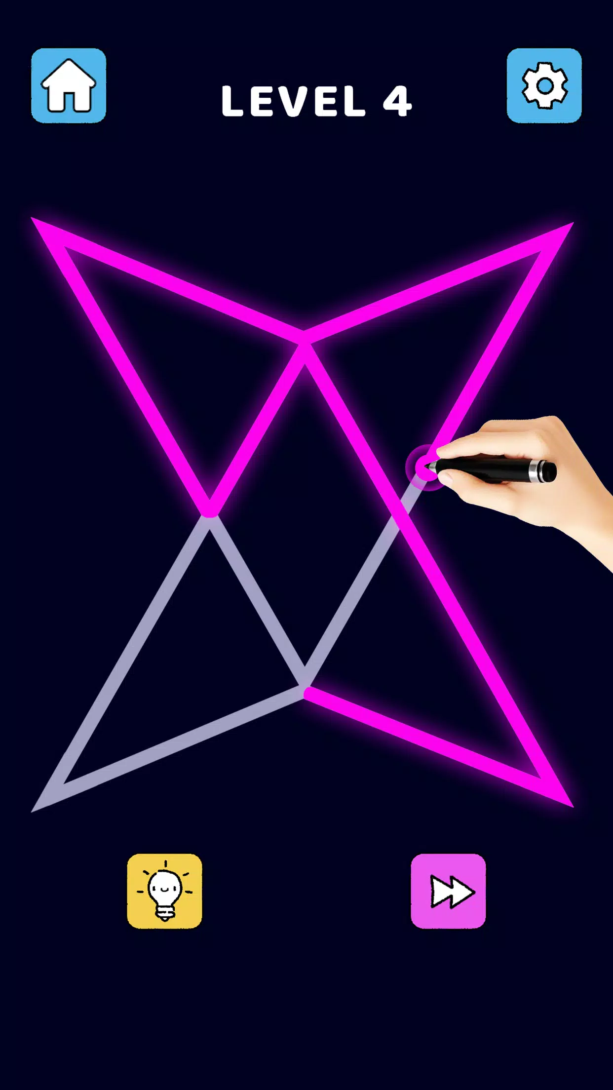 Single Line Puzzle Drawing