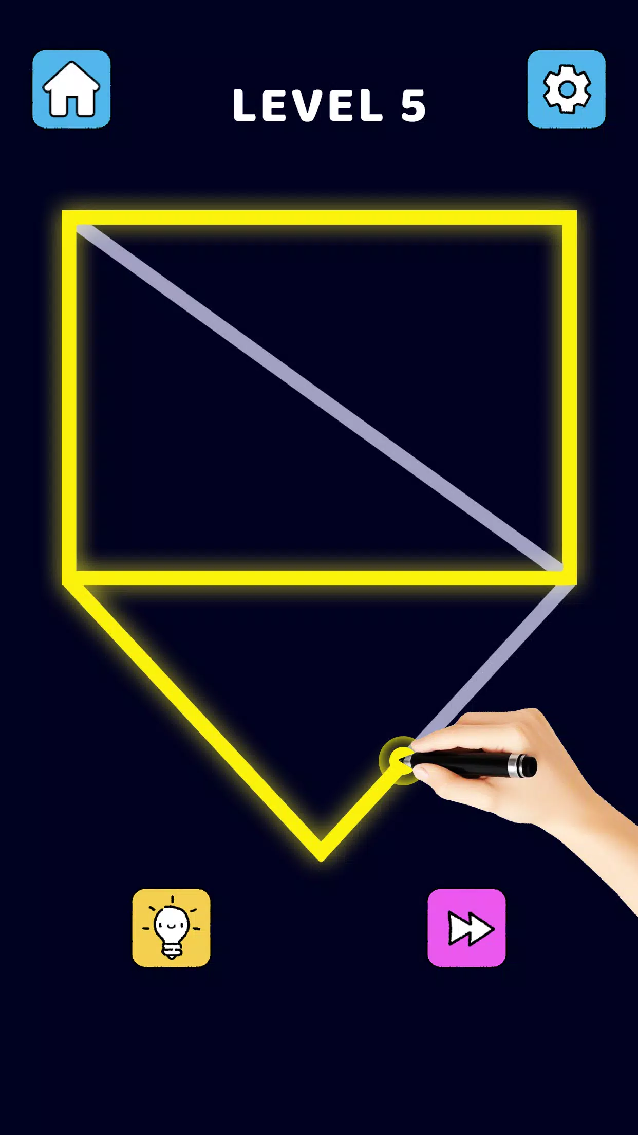 Single Line Puzzle Drawing