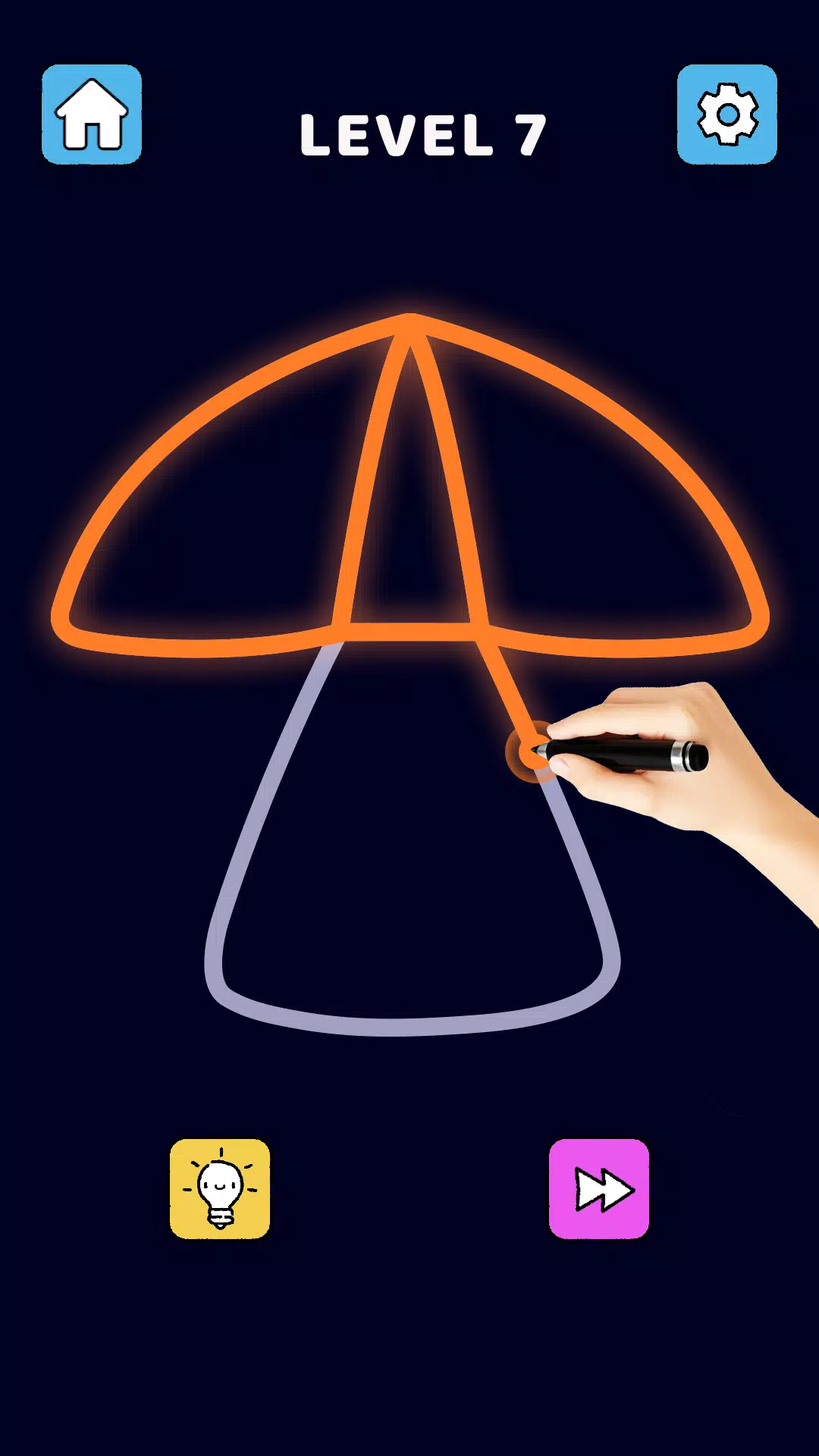 Single Line Puzzle Drawing