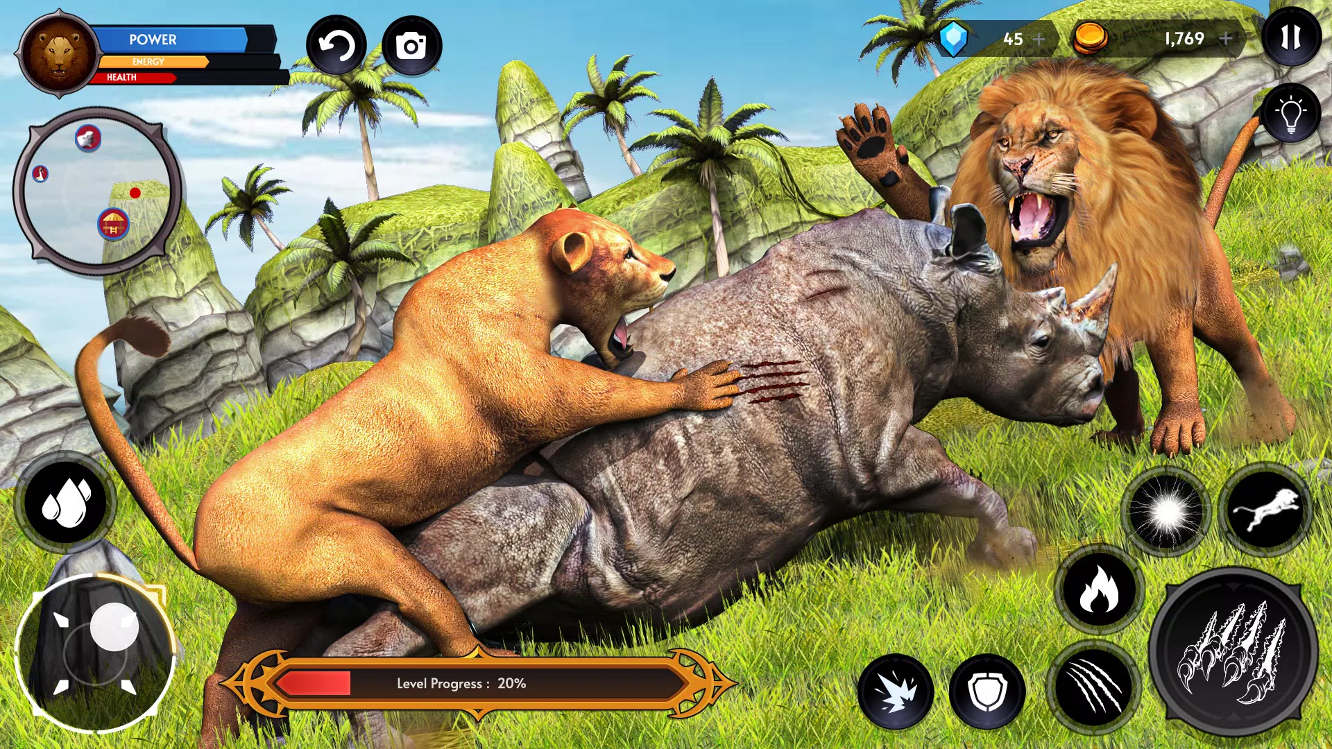 Lion Game 3d Wild Animal Games mobile android iOS apk download for