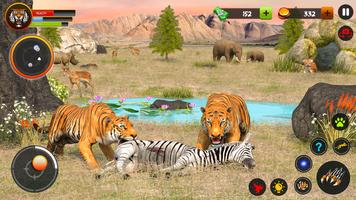 Jeux tigres d'animaux sauvages capture d'écran 1