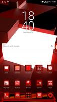 Next Launcher 3D Red Box Theme syot layar 1