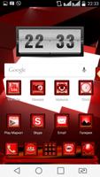 Next Launcher 3D Red Box Theme syot layar 2