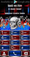 Skull On Fire 3D Next Launcher screenshot 3