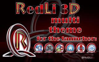 RedLi 3D multi theme poster