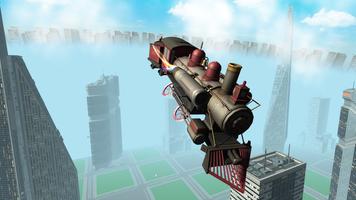 Flying Train Simulator 3D Free Poster