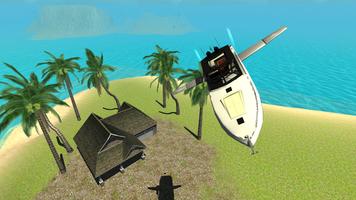 Flying Yacht Simulator постер