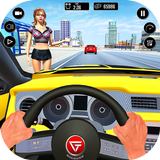Crazy Taxi Car Driving Game أيقونة