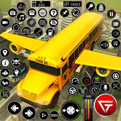 Flying School City Bus Sim 3D XAPK download