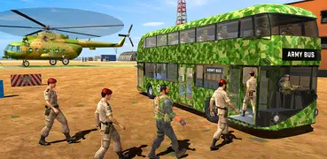 バスゲーム - 軍 コーチ 運転中 シミュレーター