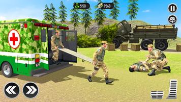 Army Ambulance Driving Poster