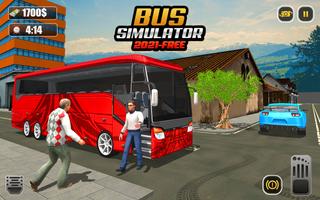 Big City Bus Passenger Transporter: Coach Bus Game plakat