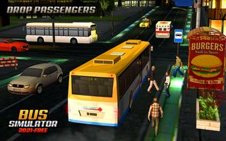 Big City Bus Passenger Transporter: Coach Bus Game स्क्रीनशॉट 1
