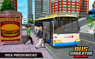 Big City Bus Passenger Transporter: Coach Bus Game captura de pantalla 2