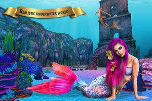 Mermaid Adventure Simulator: Beach & Sea Survival 포스터