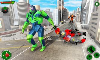 Frog Ninja Hero Robot Transform Car Robot Games poster