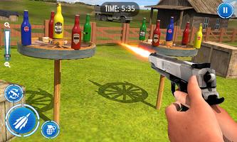 Impossible Bottle Shoot with Gun poster