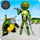 Stickman Turtle Hero icône