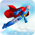 Flying Hero Robot Transform Car: Robot Games