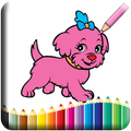 Cute Dog Coloring Book