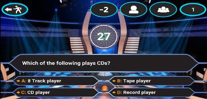 Millionaire Trivia Quiz Game captura de pantalla 2