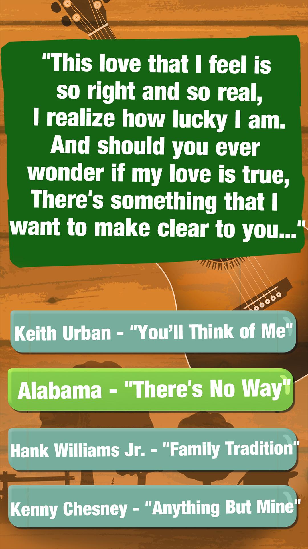 Guess The Lyrics - Country Music Quiz for Android - APK Download