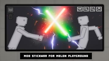 Melon Mod Stick War Playground Affiche