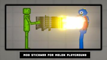 Melon Mod Stick War Playground capture d'écran 1