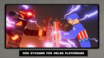Melon Mod Stick War Playground capture d'écran 2