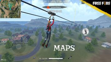 Map guide for free Fire - free fire map plakat