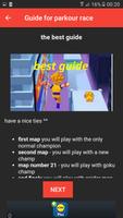 guide for parkour race freerun Plakat