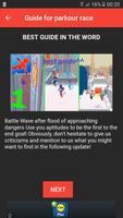guide for parkour race freerun Screenshot 1