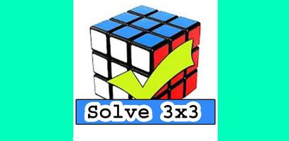 How to Solve Rubik s Cube 3x3 poster