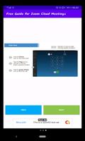 Guide for Zoom Video Conference Cloud Meetings. 포스터
