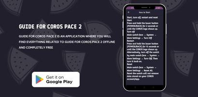 guide for Coros Pace 2 poster