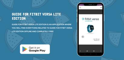 پوستر Fitbit Versa LiteEdition Guide