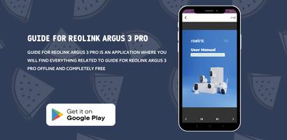 Reolink Argus 3 Pro Guide الملصق