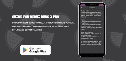 Guide for Redmi Buds 3 Pro الملصق