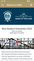 GW New Student Orientation poster