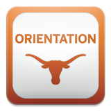 UT Austin Orientation Zeichen