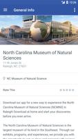 NC Museum of Natural Sciences capture d'écran 1