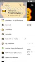 WFU Orientation Programs Plakat